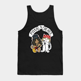 Funny Cat Paws Rock Music Gift Funny Cat Tank Top